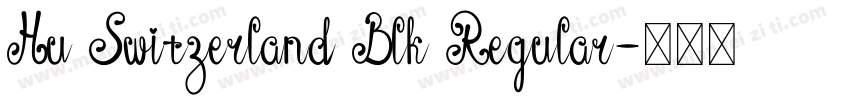 Hu Switzerland Blk Regular字体转换